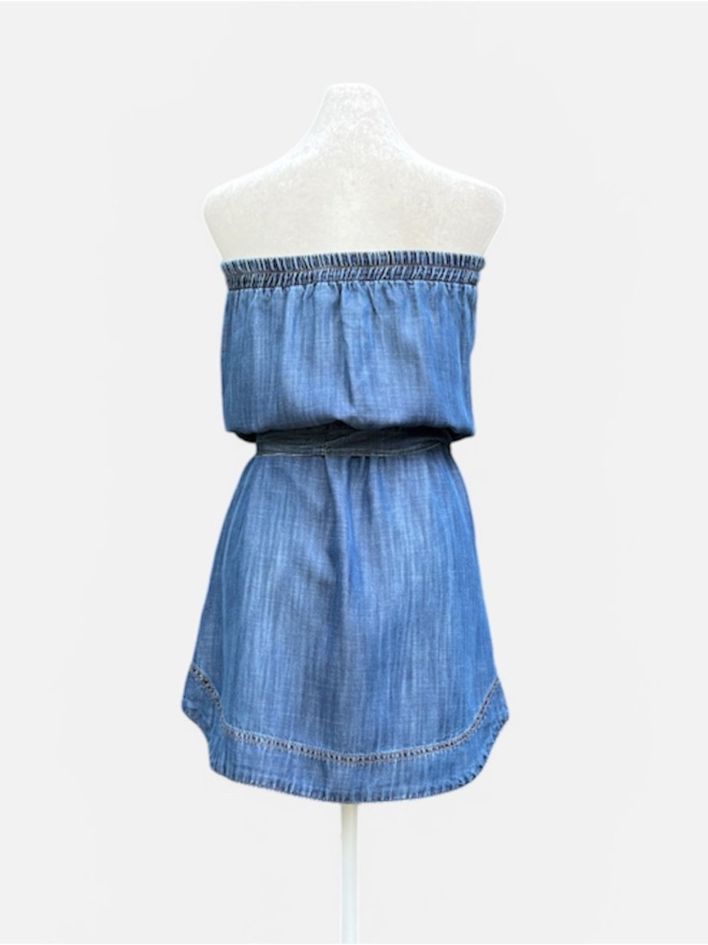 Bella Dahl Strapless Button Front Mini Dress 100% Tencel Size XS - Picture 3 of 8